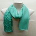 Lace Cotton Diamond Stole- Arctic Blue